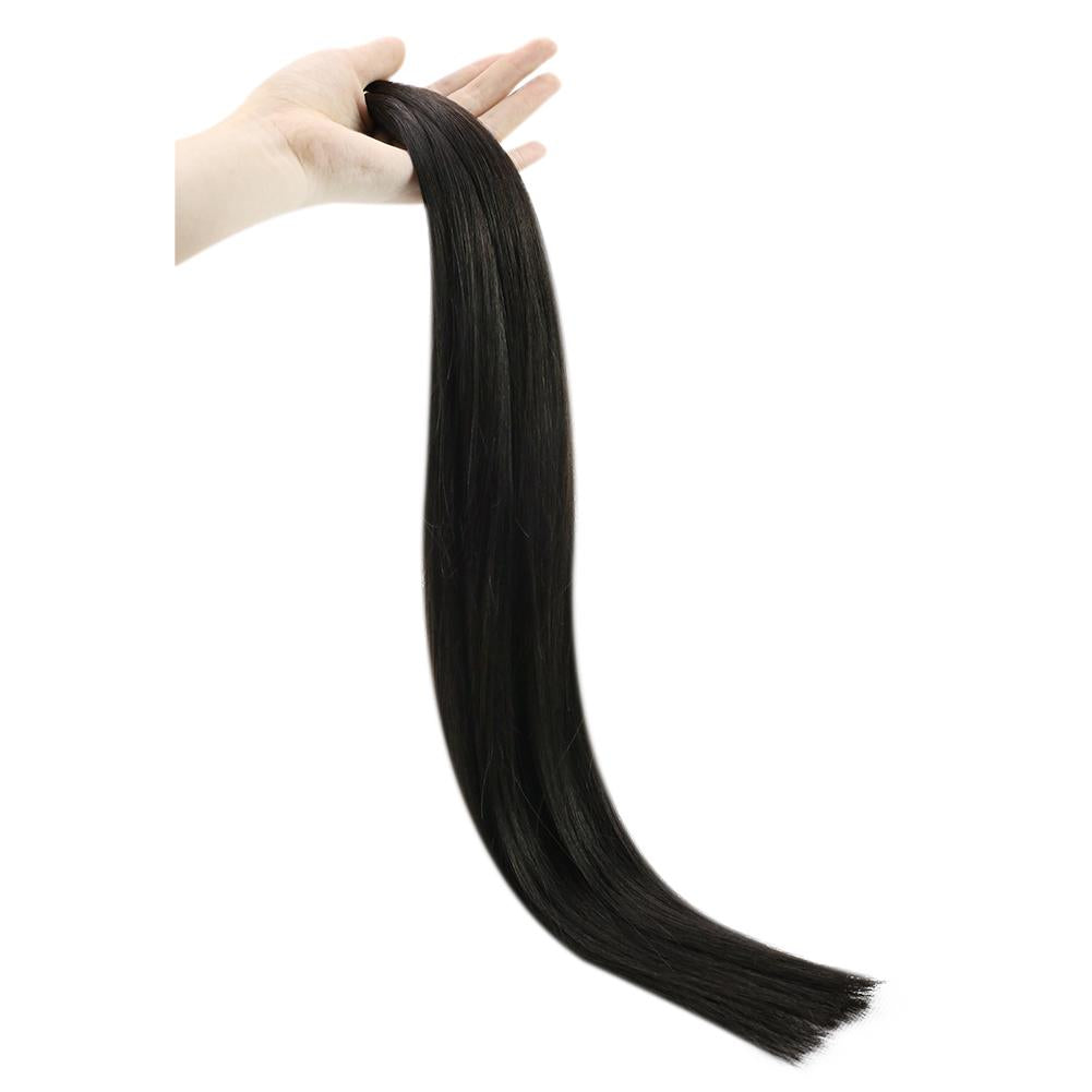 Fshine Virgin I Tip Real Human Hair 20g Hair Extensions Off Black (#1B) - FShine Shop