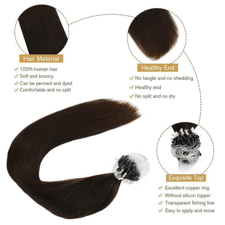 micro ring colored hair extensions real hair