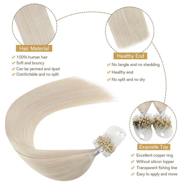 micro ring colored hair extensions real hair