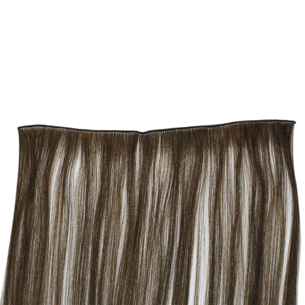 Fshine Virgin Hand Tied Weft Hair Solid Color Medium Brown 100% Human Hair Bundles (#4) - FShine Shop