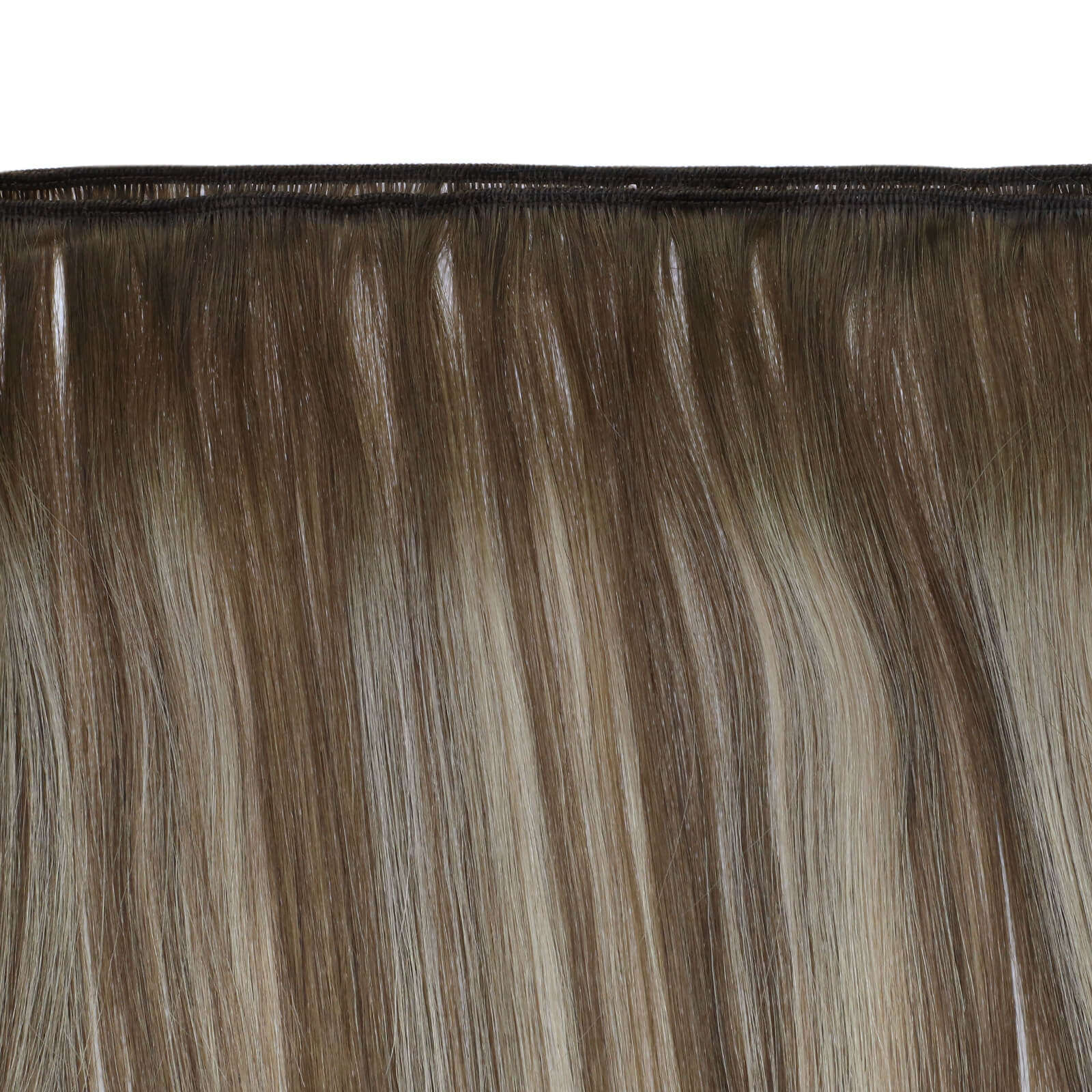 Virgin Sew In Weft Human Hair Extensions Dark Brown Balayage Color #4/27/4 - FShine Shop