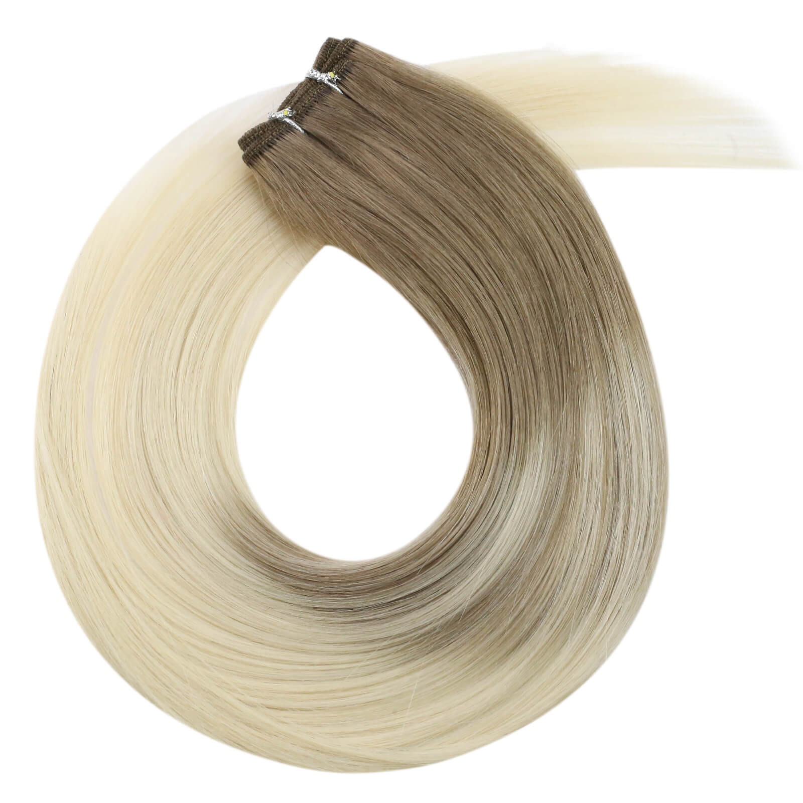 Virgin Sew In Weft Human Hair Balayage Color #8/60 - FShine Shop