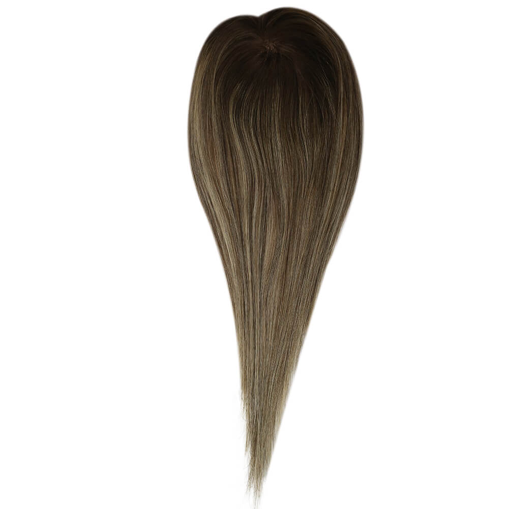 silk topper human hair