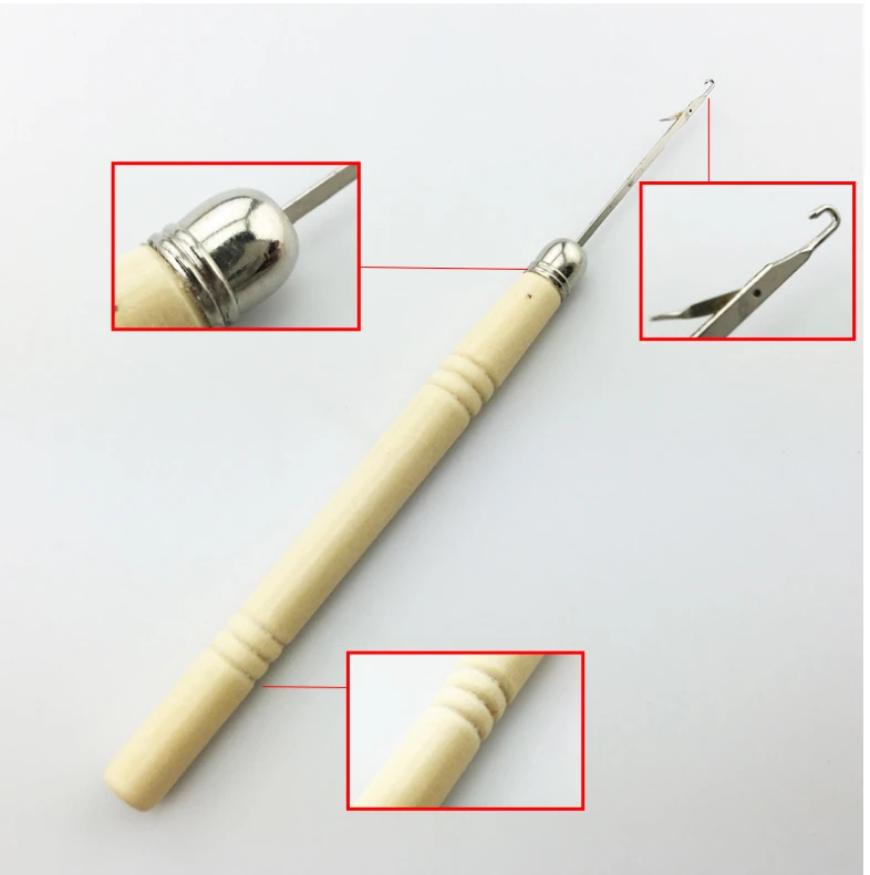 HOT! Bottle/100Pcs Micro Links/Beads+Pulling Needle+Holes Plier Hair Extensions Tool Kit - FShine Shop