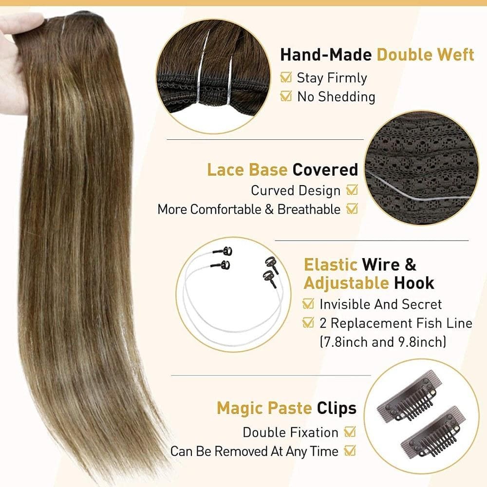 balayage halo hair extensions