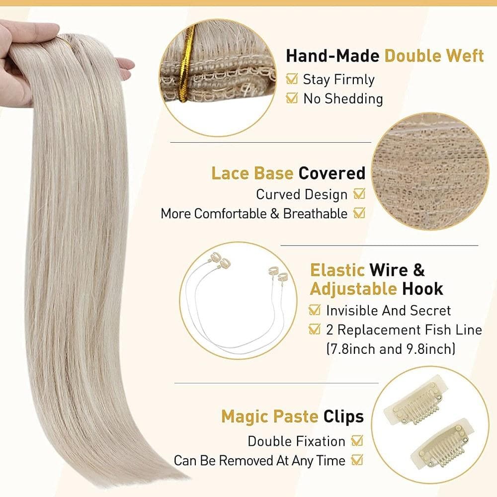 human hair halo exensions
