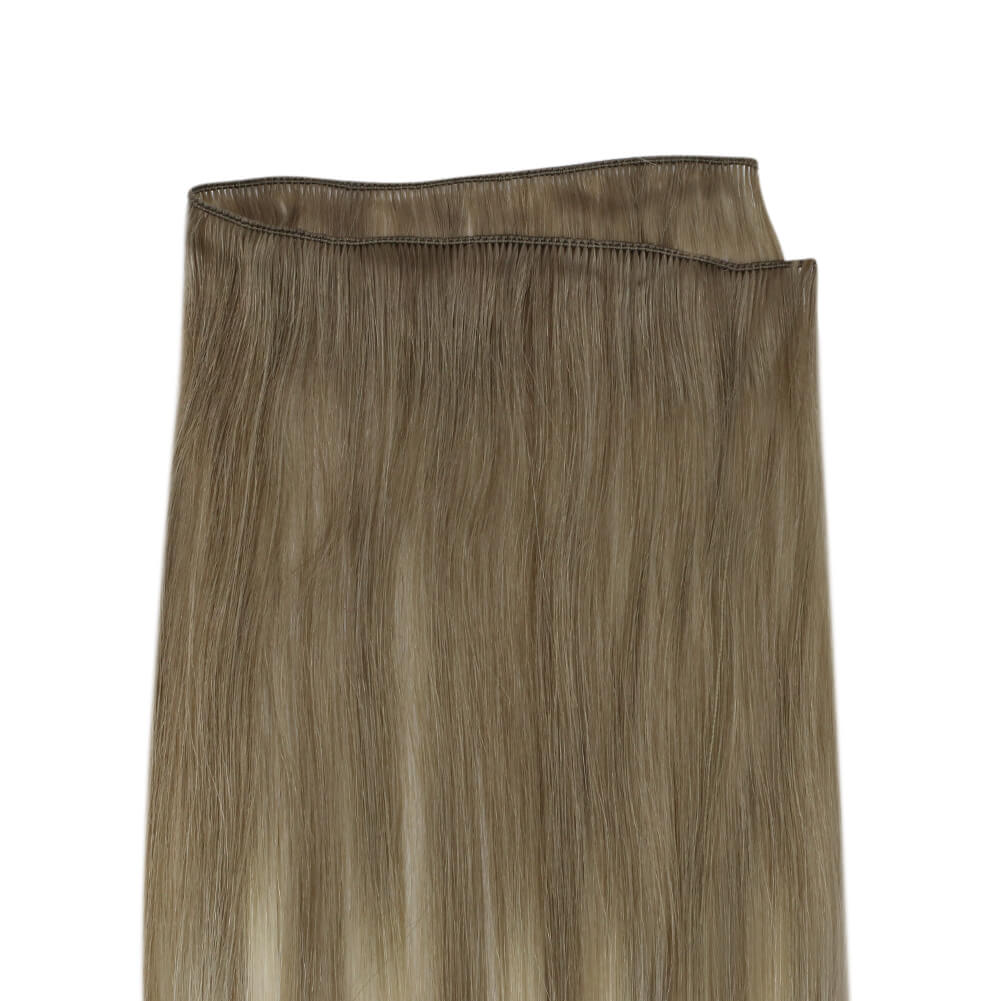 Fshine Virgin Hand Tied Weft Hair Balayage Color 100% Human Hair Bundles (#8/60) - FShine Shop