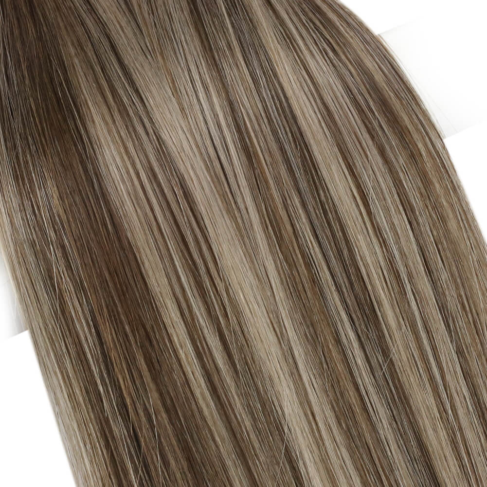 Fshine Virgin Hand Tied Weft Hair Balayage Color 100% Human Hair Bundles (#4/27/4) - FShine Shop