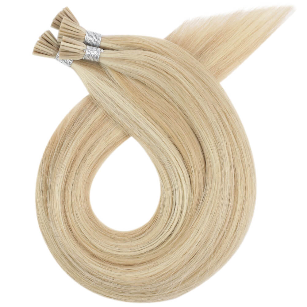 Fshine Virgin I Tip Real Human Hair 20g Hair Extensions Highlight Color (#16P/24) - FShine Shop