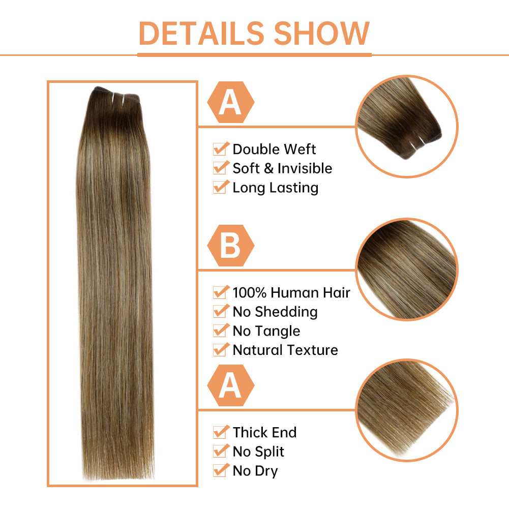 hair weft colours