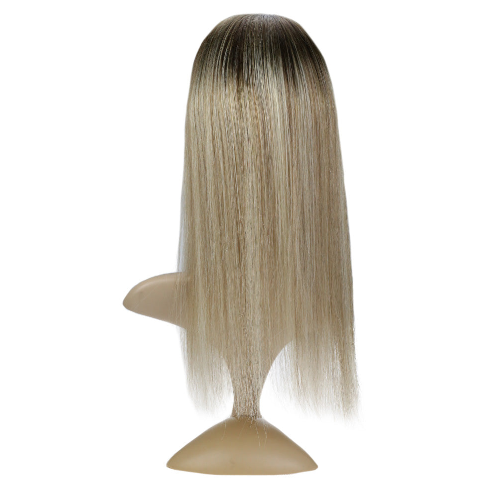 Up To 73% Off Lace Wig Toppers Hand-made Lace Base Hairpiece For Women Balayage Color 13*13cm (#3/8/22) - FShine Shop