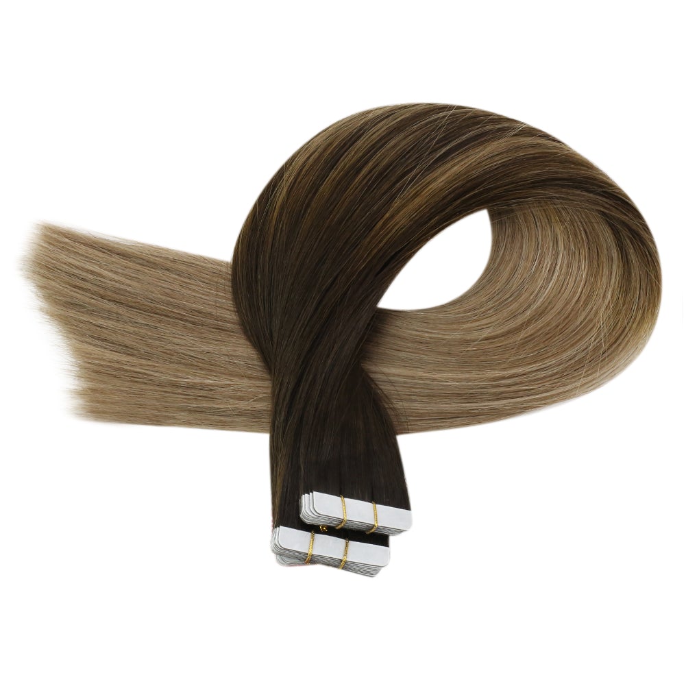 tape extensions balayage human hair