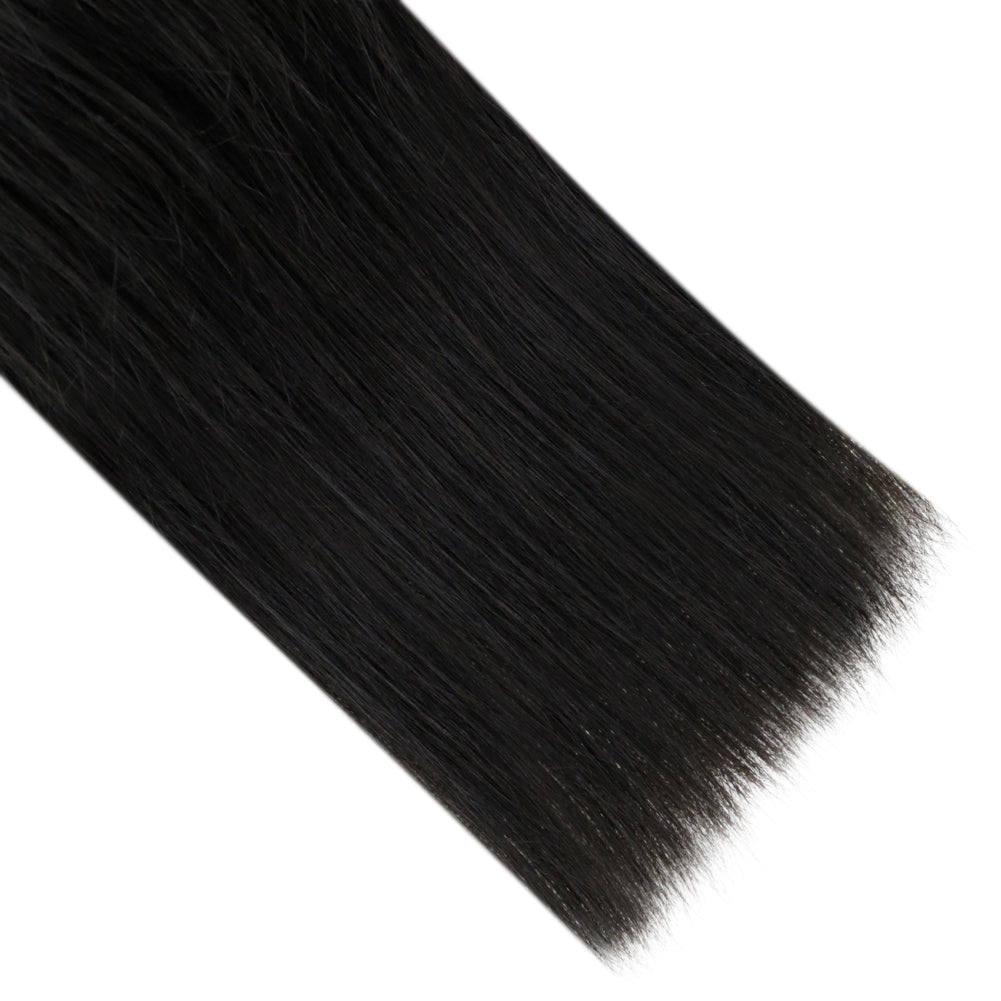 Up To 73% Off I Tip Hair Extensions Remy Hair Extensions (#1B) - FShine Shop