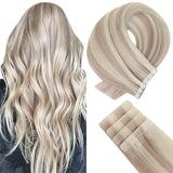 Up To 73% Off Seamless Injection Tape in Hair Extensions 100% Brazilian Virgin Hair Blonde Color(#18P613)