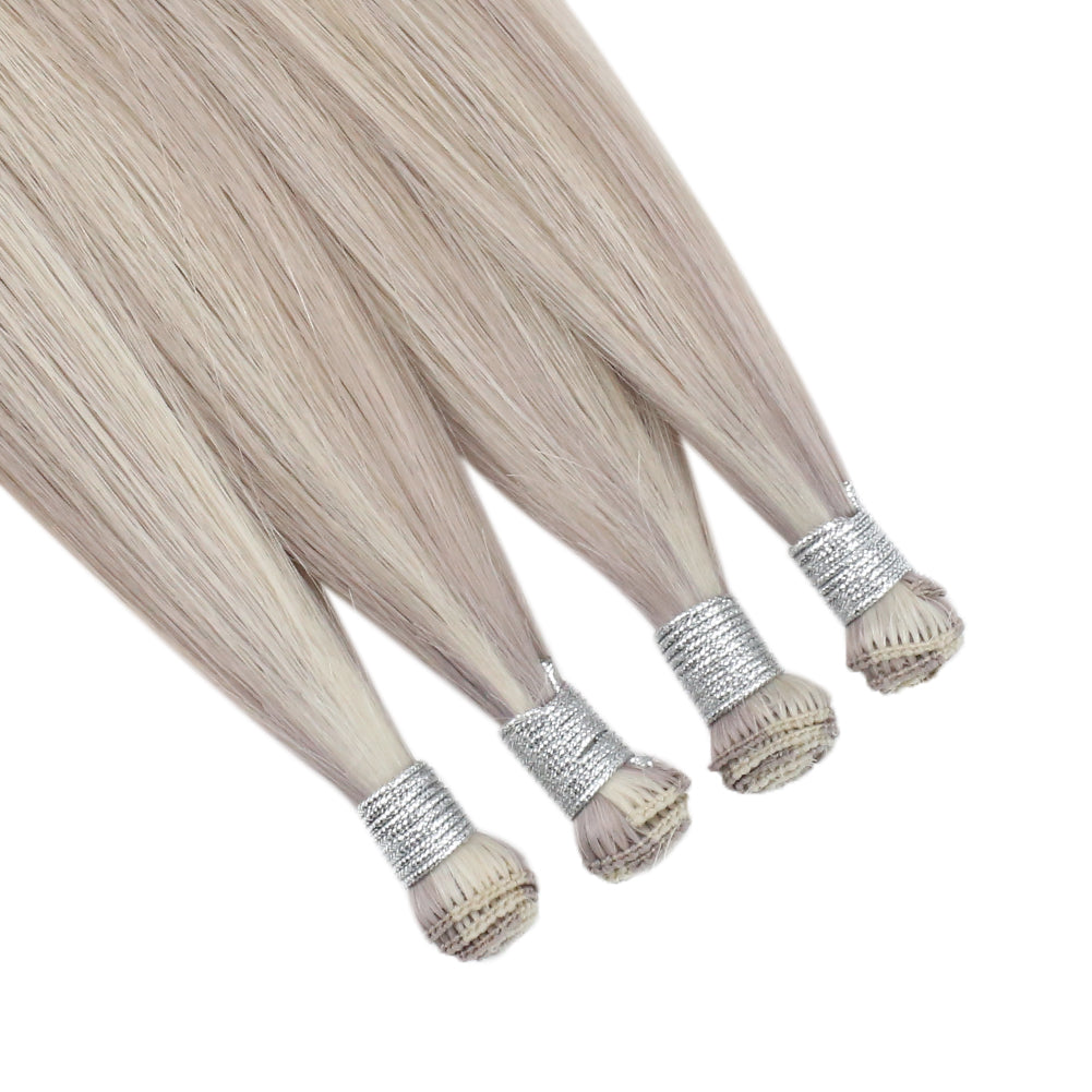 Fshine Handmade Virgin Hair Weft Balayage Color 100% Hair Sew In Weft Human Hair Bundles(#18/22/60) - FShine Shop