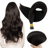 Up To 73% Off I Tip Hair Extensions Remy Hair Extensions (#1B)