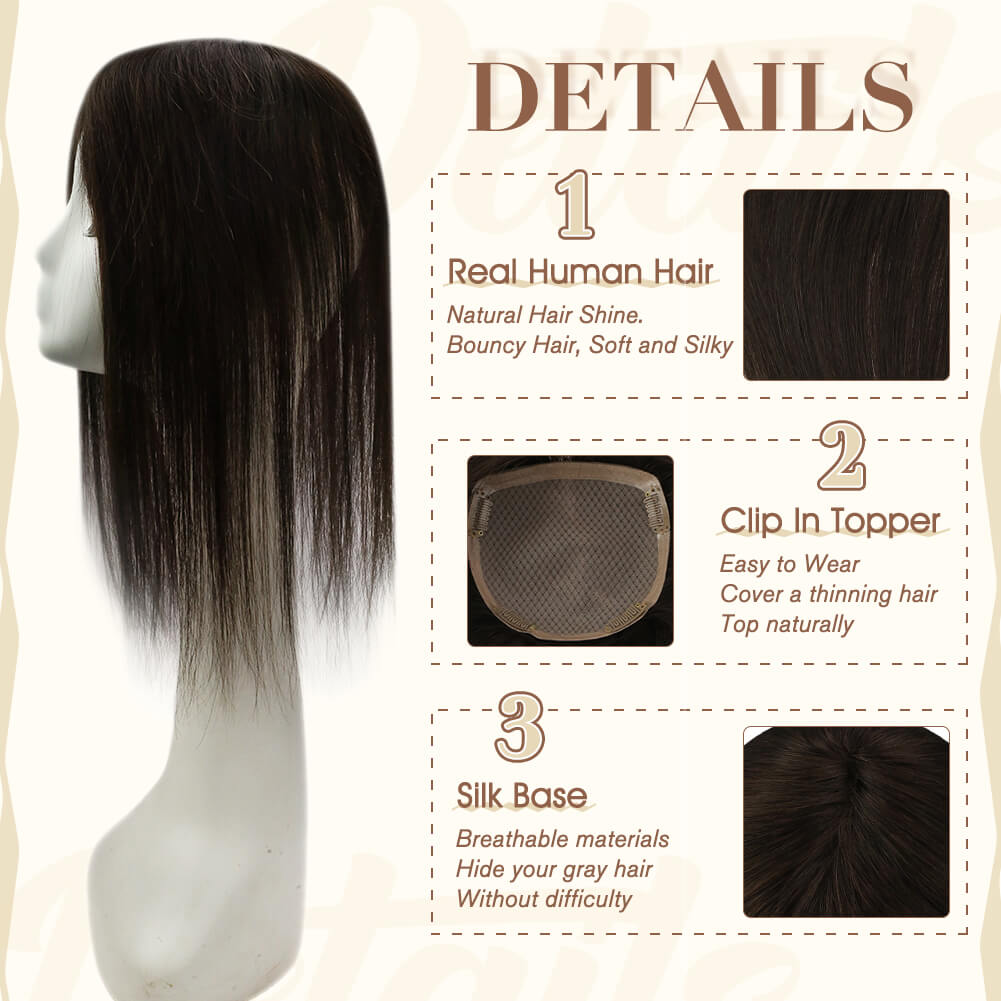 lace human hair topper