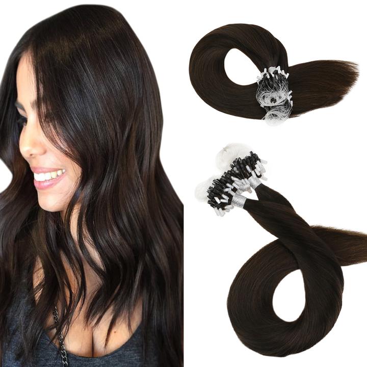 micro ring colored hair extensions