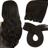 Fshine Virgin Weft Brazilian 100% Human Hair Sew In Bundles Straight 50Grams Color #2 Dark Brown (#2)
