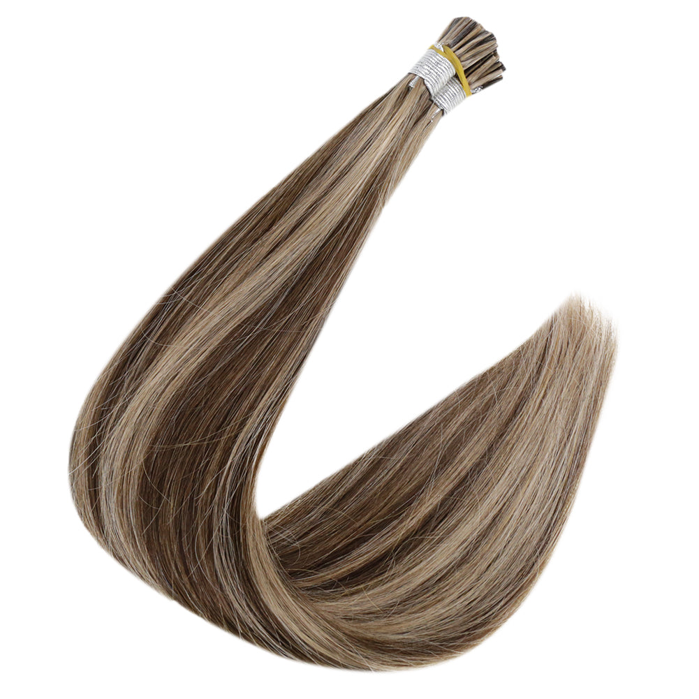 Up To 73% Off I Tip Hair Extensions Remy Pastel Highlighted Hair Extensions (#3P27) - FShine Shop