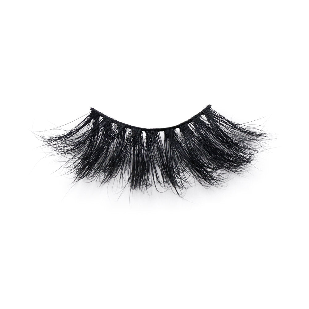 Handmade Mink Eyelashes Natural Soft Curl 5D Eye Makeup Fashion Eyelashes 1 Pair #42 - FShine Shop