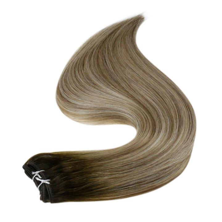 hair weft colorful