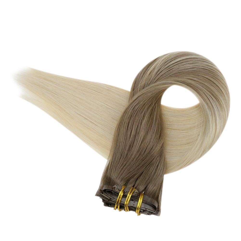 remy hair clip in extensions seamless