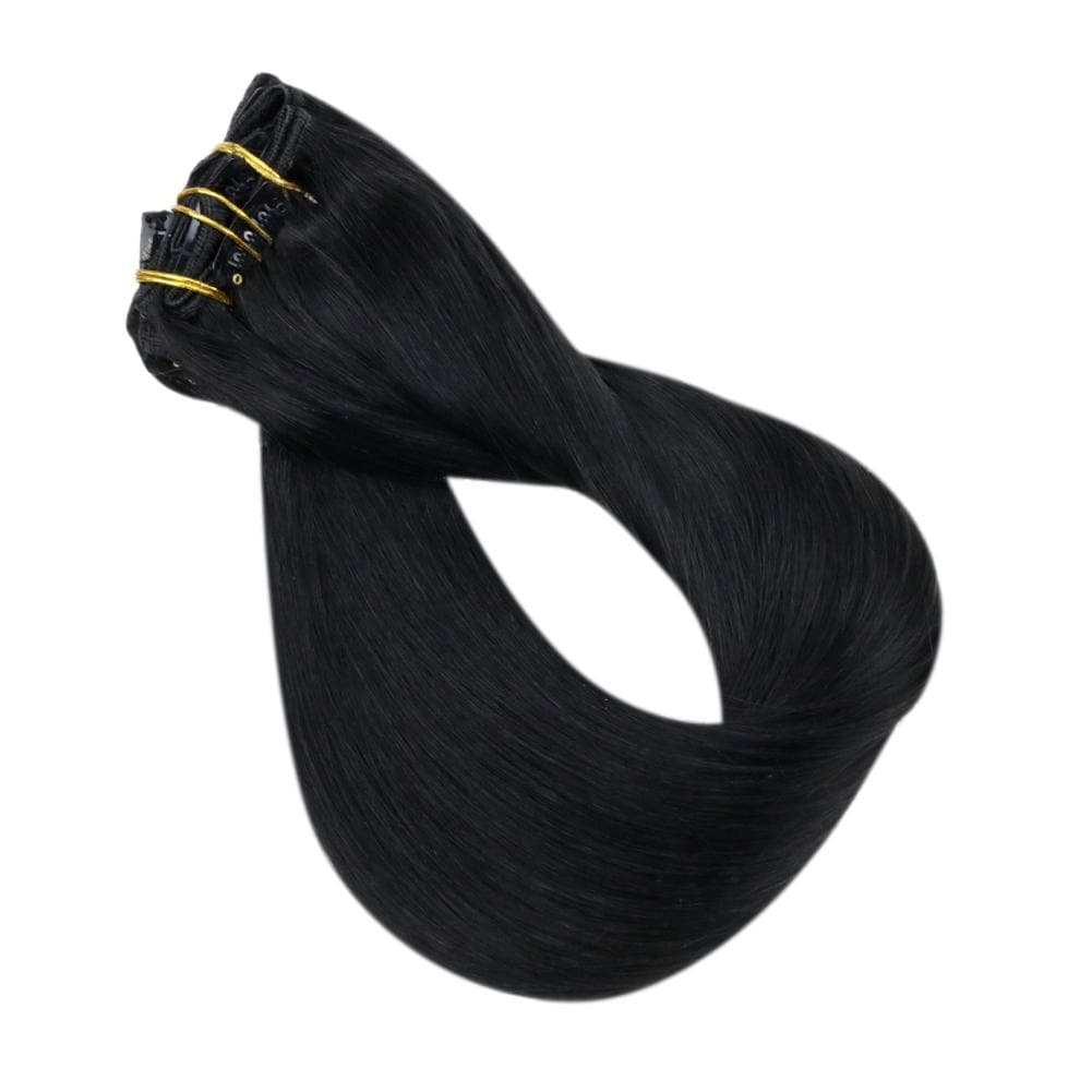 solid clip in hair extensions