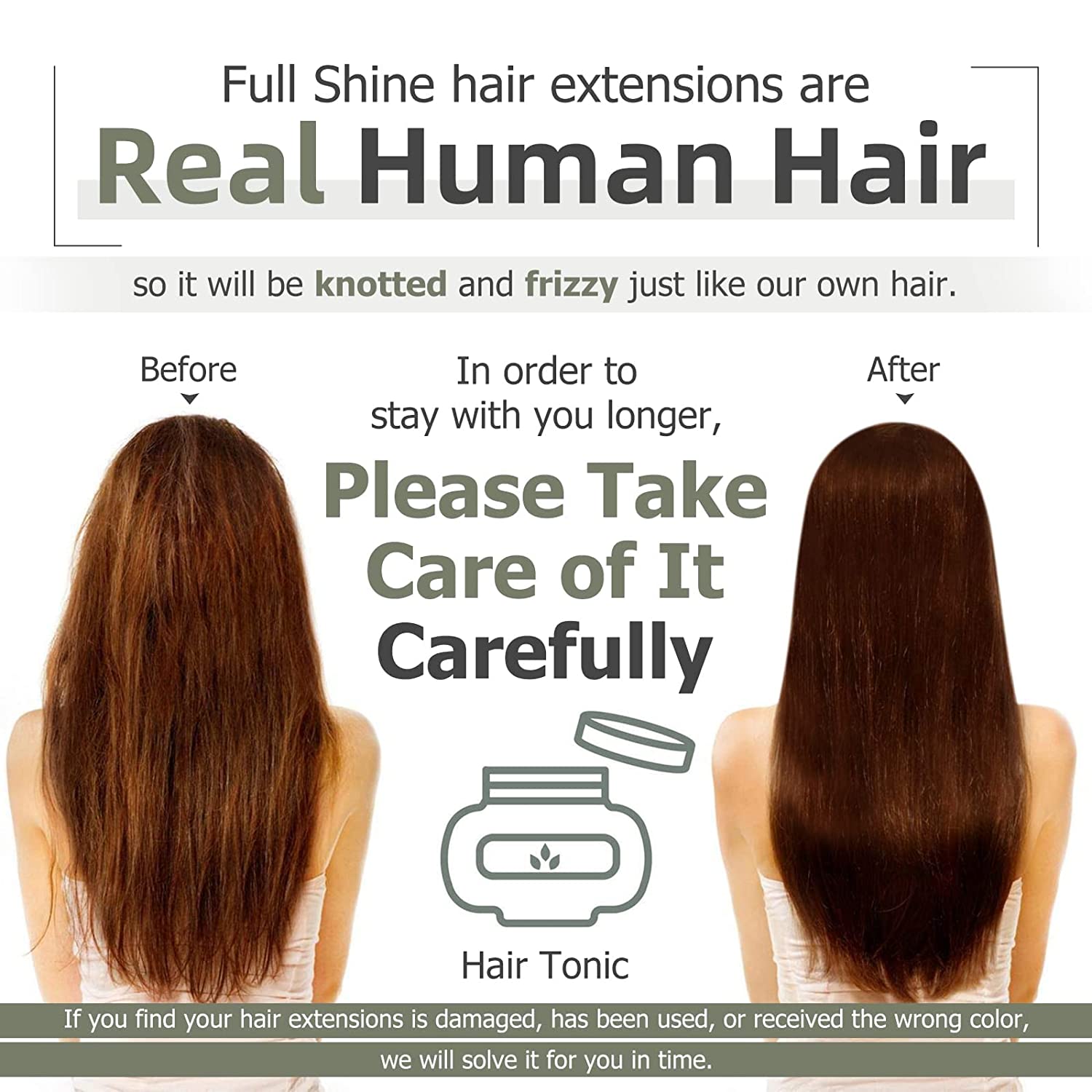 FShine PU Clip In Hair Extensions Clip in Hair Extensions #1000 - FShine Shop