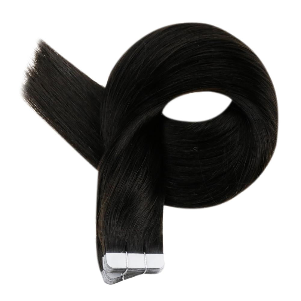 black tape in human hair extension
