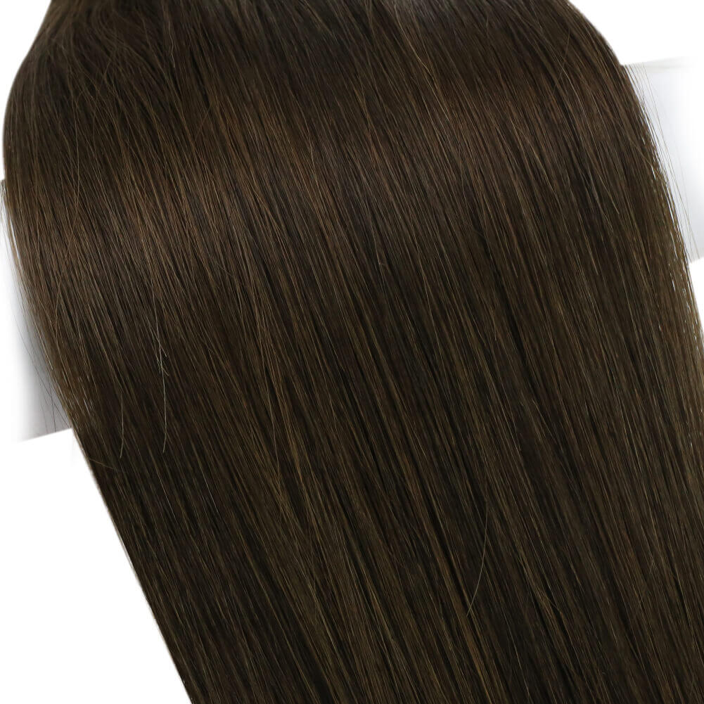 Fshine Virgin Hand Tied Weft Hair Solid Color Medium Brown 100% Human Hair Bundles (#4) - FShine Shop