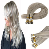 Fshine Virgin Hand Tied Weft Hair Highlight Color 100% Human Hair 10 Bundles (#19AP/60)