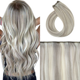 Fshine Virgin Weft Brazilian 100% Human Hair Sew In Bundles Straight 50Grams Highlight Color #19A/60