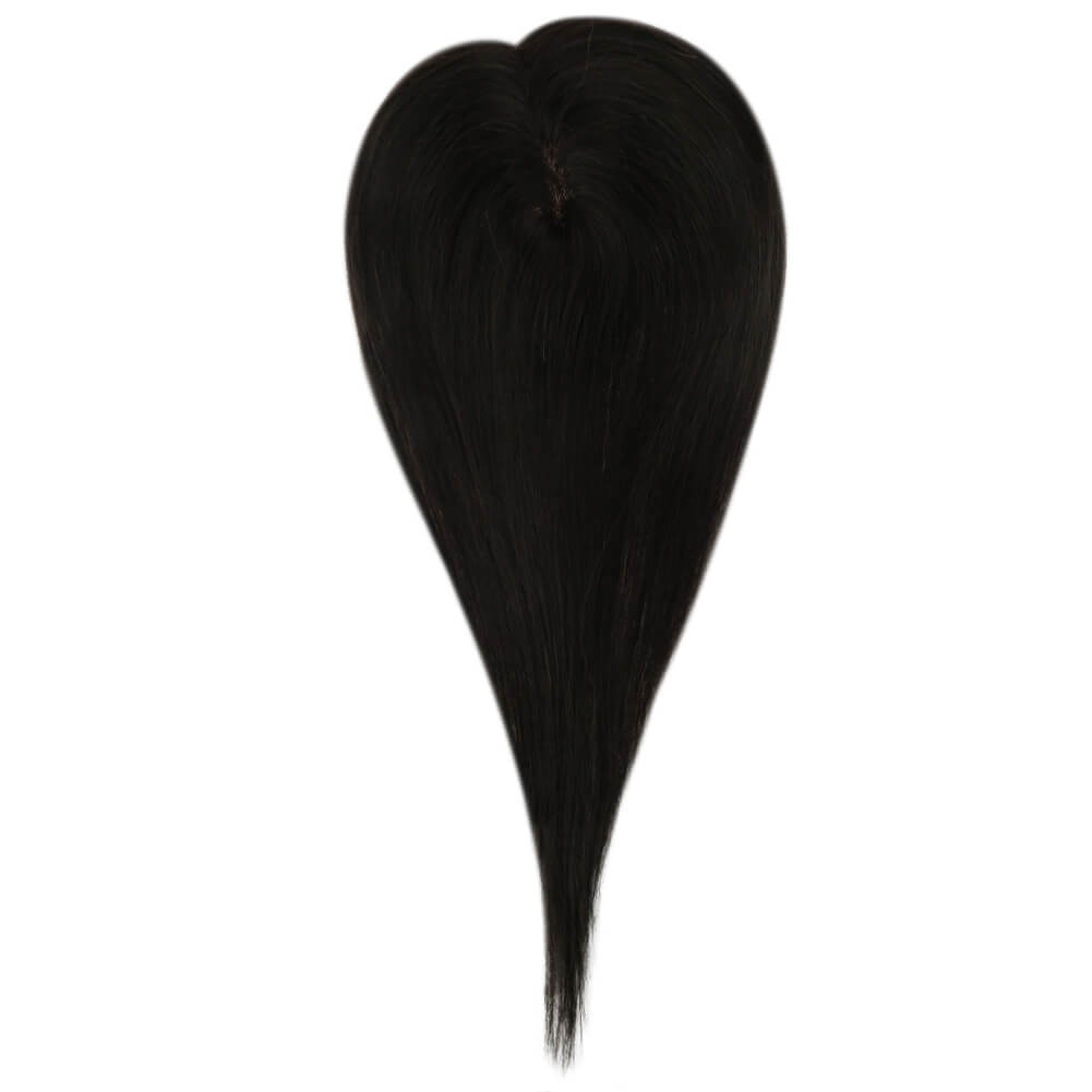 Lace Human Hair Toppers Wig Best Hairpieces For Women Hair Loss Color #1B Off Black (13cm*13cm) - FShine Shop